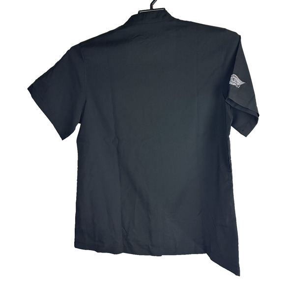 NEW Wingstop Restaurant Employee Uniform Short Sleeve Shirt Black Ladies Medium - Picture 3 of 7